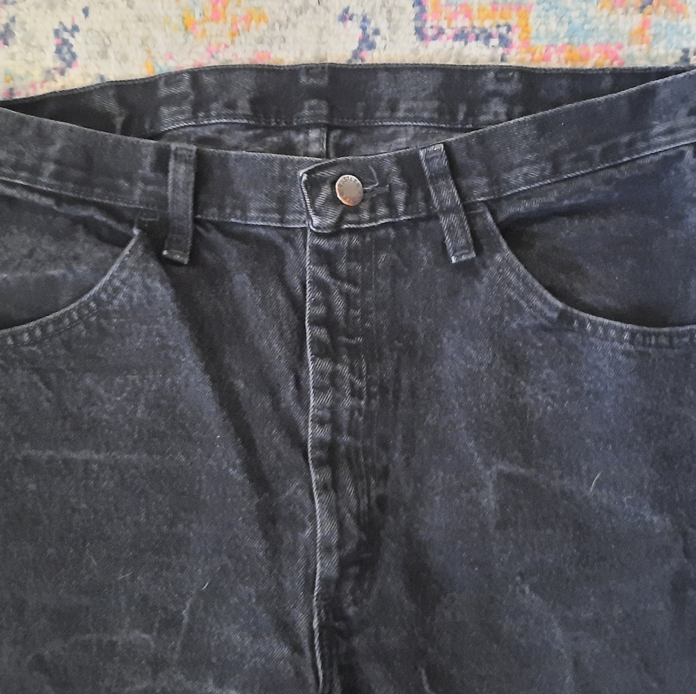 Black Wrangler Denim Jeans Mens